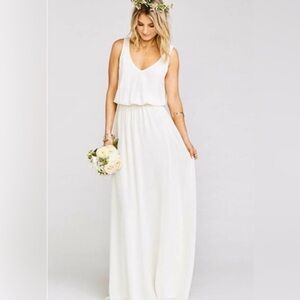 Show me Your Mumu Kendall white maxi dress MEDIUM
